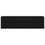 vidaXL Unites TV 2 Pièces Chêne noir 180 x 34 x 50 cm Bois d'ingénierie