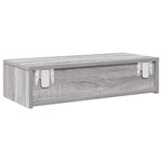 vidaXL Étagère murale avec tiroirs sonoma gris bois d'ingénierie