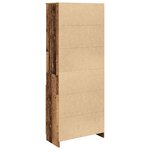 vidaXL Buffet haut vieux bois 70x35x180 cm bois d'ingénierie