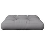 vidaXL Coussin de palette gris 60x60x12 cm tissu