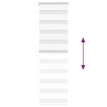 vidaXL Store zèbre blanc 45x150 cm largeur du tissu 40 9 cm polyester