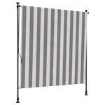 vidaXL Store Roulant Extérieur Anthracite et blanc 200 x 270 cm