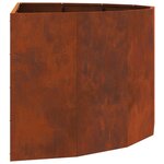 vidaXL Jardinière Rouillé 120 x 60 x 50 cm