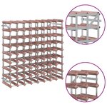 vidaXL Casier à bouteilles pour 72 bouteilles Marron Bois pin solide