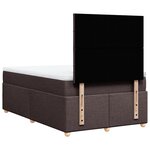 vidaXL Sommier à lattes de lit avec matelas Marron foncé 120x200 cm