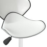 vidaXL Chaise de salle à manger Blanc Similicuir