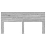 vidaXL Tête de lit Gris Sonoma 180 cm Bois d'ingénierie
