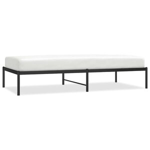 vidaXL Cadre de lit métal sans matelas noir 90x190 cm