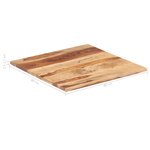 vidaXL Dessus de table Bois solide 25-27 mm 80x80 cm