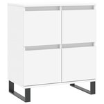 vidaXL Buffets 3 Pièces Blanc Bois d'ingénierie