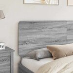 vidaXL Tête de lit Gris Sonoma 200 cm Bois d'ingénierie