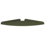 vidaXL Étagère Flottante d'Angle 2 pc Vert olive 30 x 30 x 2 cm