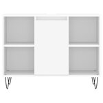 vidaXL Ensemble de meubles salle de bain 3 Pièces blanc bois d'ingénierie