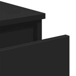 vidaXL Buffet Noir 60x35x76 cm Bois d'ingénierie