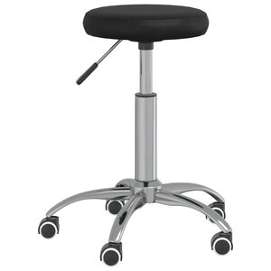 vidaXL Chaise pivotante de bureau Noir Similicuir