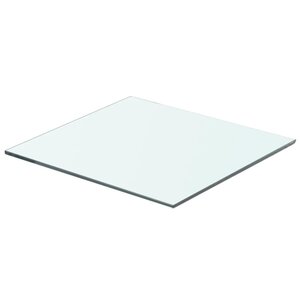 vidaXL Panneau pour étagère Verre transparent 40 x 30 cm