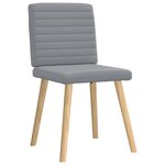 vidaXL Chaises à manger lot de 4 gris clair tissu