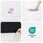 vidaXL Matelas à ressorts ensachés dureté moyenne 180x200 cm