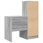 vidaXL Bureau avec rangement Gris Sonoma
