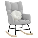 vidaXL Chaise à bascule gris nuage tissu
