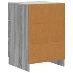 vidaXL Cabinet de chevet Sonoma gris 43 x 41 x 63 5 cm
