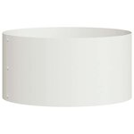 vidaXL Pots de jardin 5 Pièces Blanc 40 x 40 x 20 cm Acier