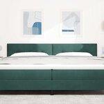 vidaXL Tête de lit avec tête de lit Vert foncé 200 cm Cuir synthétique