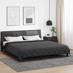 vidaXL Duvet complet toute l'année Noir et anthracite 220 x 240 cm