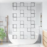 vidaXL Store enrouleur de douche avec cassette largeur du tissu 136 cm
