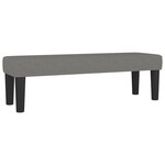 vidaXL Sommier à lattes de lit avec matelas Gris foncé 180x200cm Tissu