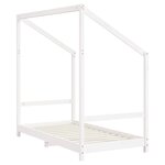 vidaXL Cadre de lit pour enfant blanc 2x(80x160) cm bois de pin massif