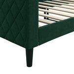 vidaXL Lit de repos sans matelas vert foncé 80x200 cm velours