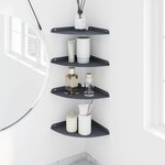 vidaXL Étagère Flottante d'Angle 4 pc Anthracite 24 x 24 x 2 3 cm