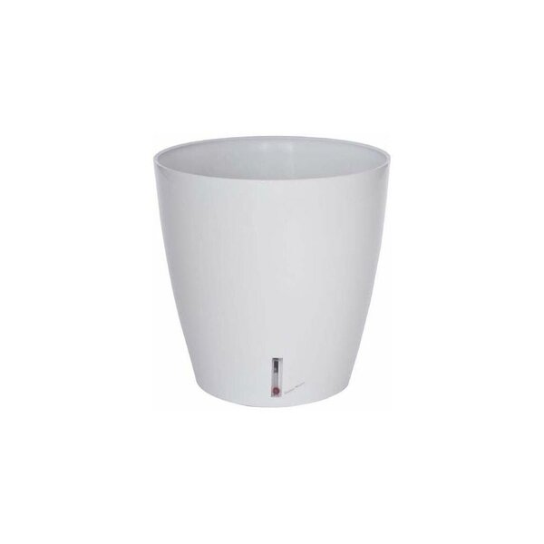 Pot en plastique rond avec réserve d'eau 35 cm eva