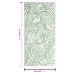 vidaXL Tapis d'extérieur ARAKIL Vert 80x150 cm PP