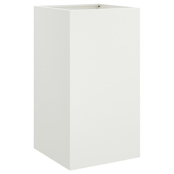 vidaXL Jardinière blanc 42x38x75 cm acier
