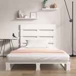 vidaXL Cadre de lit sans matelas blanc 90x200 cm bois de pin massif