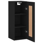 vidaXL Armoire murale noir 34 5x34x90 cm bois d'ingénierie