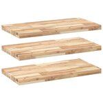 vidaXL Étagères flottantes 3 Pièces 100x40x4 cm acacia massif non traité