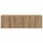 vidaXL Meuble TV mural Montage mural Chêne artisan 98 x 31 x 29 5 cm