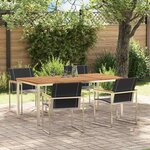 vidaXL Ensemble de salle à manger pour jardin 5 Pièces