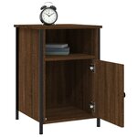 vidaXL Tables de chevet 2Pièces Chêne marron 40x42x60cm Bois d'ingénierie