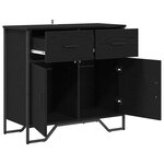 vidaXL Buffet avec tiroir Chêne noir 79 5 x 35 5 x 74 5 cm