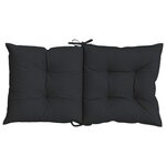 vidaXL Ensemble de coussins pour chaise à dossier bas 4 pc Polyester