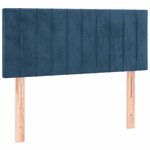 vidaXL Sommier à lattes de lit avec matelas LED bleu foncé 120x190 cm