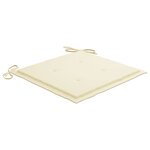 vidaXL Chaises de jardin avec table à thé et coussins Acacia solide