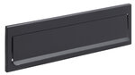 Entrée de boîte aux lettres en acier pour porte mur C-604 23 x 3 cm Noir