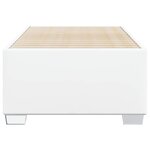 vidaXL Cadre de lit Blanc 90x200 cm Similicuir