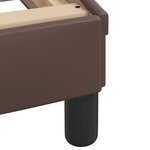 vidaXL Cadre de lit avec tête de lit Marron 90x200 cm Similicuir