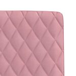 vidaXL Chaises à manger lot de 4 Rose Velours